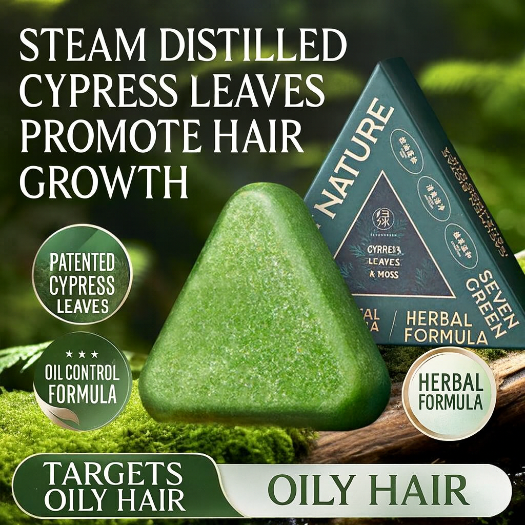 🌿 SEVEN GREEN™ – The Herbal Shampoo Bar That Transforms Your Hair Naturally